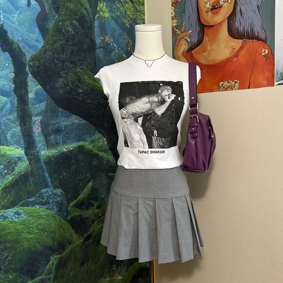 tupac shakur graphic baby tee y2k streetwear - Picture 7 of 7